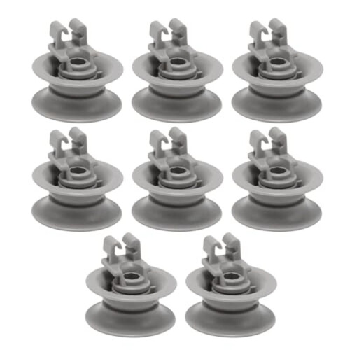 8Pcs Dishwasher Upper Wheel Assembly 611475 Replacement for  Dishrack Upper Rack Wheel Replace