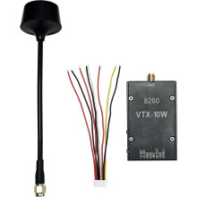 7GHz-8.2GHz 10W FPV VTX Video Transmitter for Drone Racing and FPV Gaming High Power Wireless Transmission