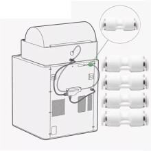 1 Set per Tubo PTFE Connettore Pneumatico Stampante 3D X1 X1C P1P P1S Estrusore di Filamento Parti per Stampante 3D 6 Pezzi