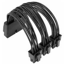 Card Dual 8Pin to 3 X 8 Pin Power Adapter Cable PVC Covered Wire for GPU Power Connection