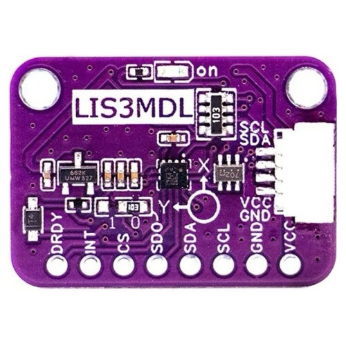 LIS3MDL Three-Axis Magnetic Sensor Module High-Precision Electronic Compass for Electronics, No Welding Pin Header 2