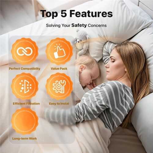 Replacement Filters for  KleanPal Pro Baby Bottle Cleaner Accessories Premium Filter Materials 6PCS 1