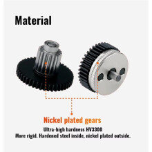 HGX-LITE Extruder Gear Kit Hardened Steel Reduction Gear Upgraded Rolling Bearing for 1.75mm 3D Printer, No Casing