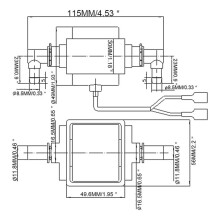 JYPC-7A AC 100V - 120V 60W 2400ccmin 2bar Water Electromagnetic Solenoid Water Pump for Boiler Water Liquid