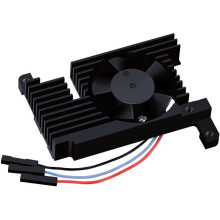Voor Raspberry Pi 4: Ventilator met Instelbare Snelheid, Koelblok met Automatische Uitschakeling, CNC Extreme Cooler PWM-Koelblok voor RPI 4 Model B