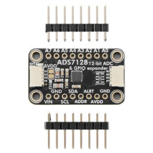 ADS7128 Placa Expansora ADC y GPIO de 8 Canales - Compatible con para Stemma Qt / Qwiic para Adafruit