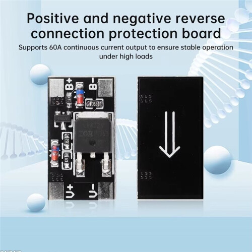 3V-28V 12A Anti Reverse Connection Module Battery Positive&Negative Polarity Reverse Connection Protection Board 1