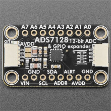 ADS7128 Placa Expansora ADC y GPIO de 8 Canales - Compatible con para Stemma Qt / Qwiic para Adafruit