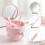 Large Capacity Denture Bath Case with Mirror Cleaning Brush and Removal Tool for Braces Denture Users 5