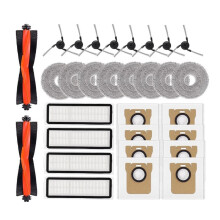 Pour Aspirateur Robot 5 Pro OV21CN : Filtre HEPA de Rechange, Lingettes de Nettoyage, Rouleau Principal, Brosse Latérale, Pièces et Accessoires