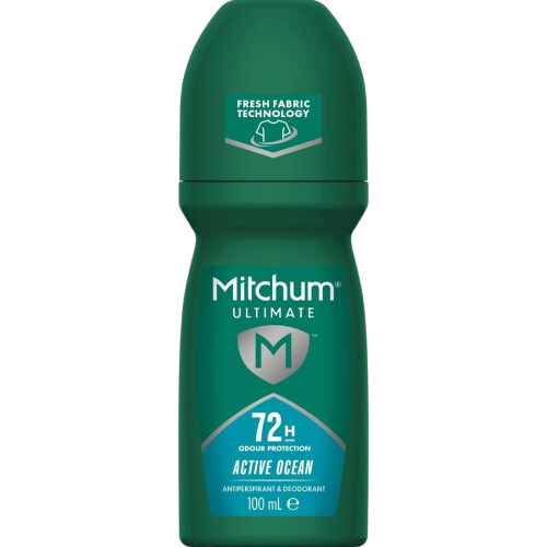 Mitchum Men's Ultimate Active Ocean Antiperspirant Roll On 100ml