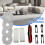 Compatible with  S40 Replacement Kit for Pro OV71GL Robot Mop - Essential Filter & Mop Pads for Deep Cleaning 5
