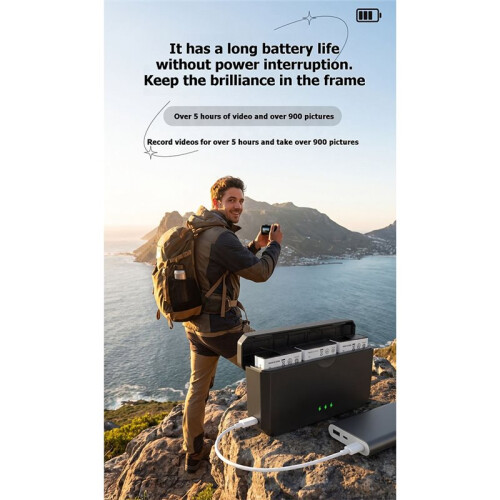 Charging Case for  Action 5pro/4/3/6 Long-Range Charging Battery Charger Camera Acceossries 2