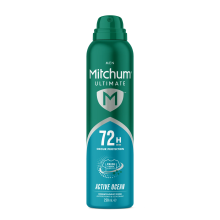 Mitchum Men's Ultimate 72H Active Ocean Antiperspirant Aerosol 250ml