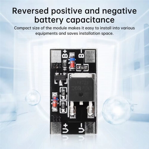 3V-28V 12A Anti Reverse Connection Module Battery Positive&Negative Polarity Reverse Connection Protection Board