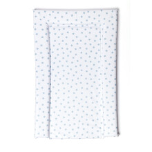 Baby Changing Mat, Blue Stars Deluxe Waterproof with Raised Padded