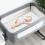 Next to Me Crib Sheets 4 Pack,Ultra Soft Sheets Fitted 4
