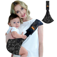 DAVBNM Baby Sling Carrier Toddler Sling, Baby Side Carrier with Thick