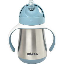 Béaba - learning cup - 2 in 1 baby bottle - children's cup with straw