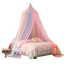 ZIQINPSQ Bed Canopy for Girls,Rainbow Canopy For Bed,Princess
