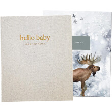 Peachly Unisex Baby Memory Book, Minimalist Baby Book First Year Baby