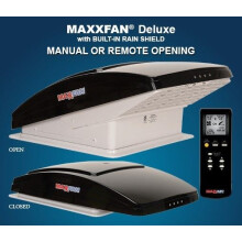MAXXAIR MAXXFAN DELUXE SMOKE CAMPERVAN CARAVAN ROOF VENT REMOTE CONTROL FAN
