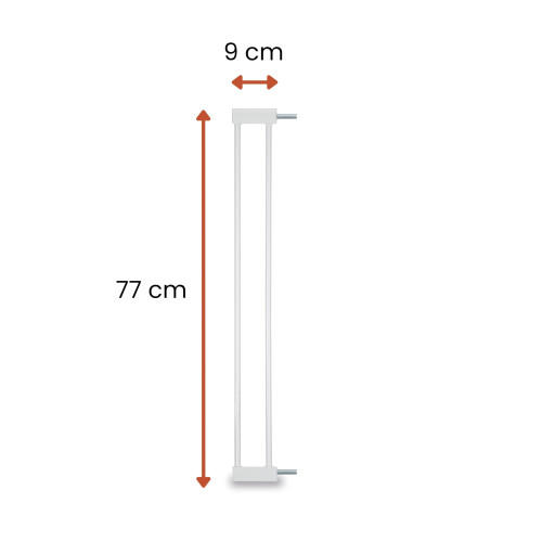 Hauck hauck 9 cm Safety Gate Extension, White - with Connectors for 1