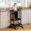 COSYLAND Height-Adjustable Toddler Standing Tower – Stable Kitchen 1