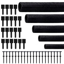 Braided Split Sleeving Wire Loom' Tubing Cable Insulated Sleeve Cord Protector