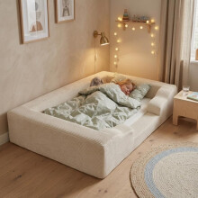 Wonder Space Foam Floor Bed for Toddlers - Soft Crib-to-Bed