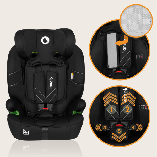 Lionelo Levi Adjustable Car Seat for 9-36kg Transforms with Your 2