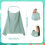 GSrenyu Nursing Cover, Adjustable Strap Cotton Breastfeeding 2