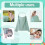 GSrenyu Nursing Cover, Adjustable Strap Cotton Breastfeeding 5