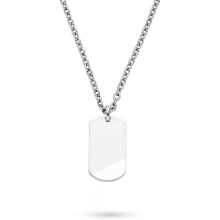 (Tag silber) s.Oliver Men's Stainless Steel Necklace with Cool Pendant - Modern Casual - Perfect Gift