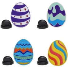 ARTIBETTER Dinosaur Egg Alloy Brooch 4 Pack Cartoon Oil Drop Design Decorative Pins for Clothing Accessories Men Women