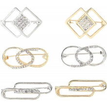 (Silber+Gold288) Elegant Pearl Bow Brooch for Women Alloy Rhinestone Brooch Simple Faux Pearl Pin for Wedding Party Gold