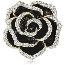 (schwarz506) Elegant Pearl Bow Brooch for Women Alloy Rhinestone Brooch Simple Faux Pearl Pin for Wedding Party Gold