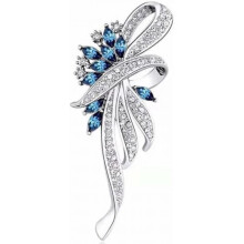 (blau259) Elegant Pearl Bow Brooch for Women Alloy Rhinestone Brooch Simple Faux Pearl Pin for Wedding Party Gold