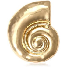 (gold) Snail Shell Brooch - Cute Sea Animal Pin for Women Men, Ocean Theme Jewelry, Gift for Beach Lovers, Hat Bag Suit Dress Accessories Badge