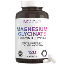 Nootro Magnesium Glycinate, 375mg Elemental Magnesium, 120 Capsules, Vegan