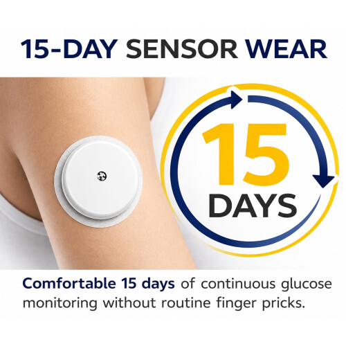 Abbott FreeStyle Libre 2 Plus Sensor | Continuous Glucose Monitoring (CGM) Sensor | Rea 1