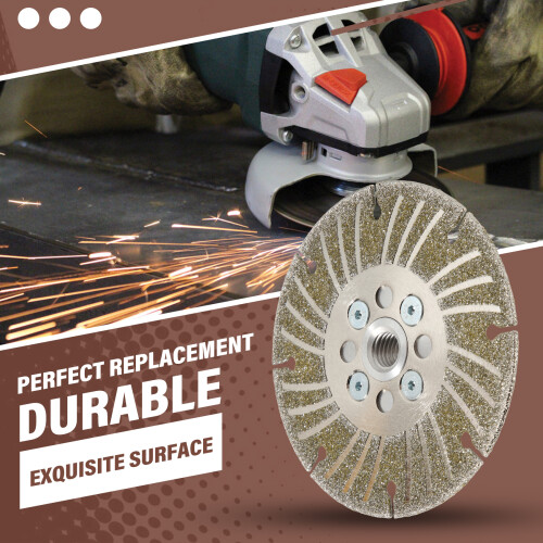 Disco de Corte para Esmerilhadeira Angular Multifuncional Eletrogalvanizado de 4-1/2 Polegadas para Corte de Metal 2