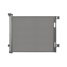 Retractable Mesh Baby & Dog Gate for stairs, 86cm Tall x 140cm Wide, Grey