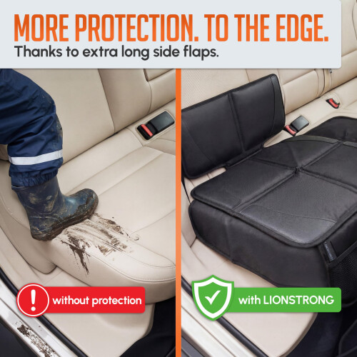 LIONSTRONG Car Seat Protector - EXTRA BIG [ISOFIX COMPATIBLE] - small 2