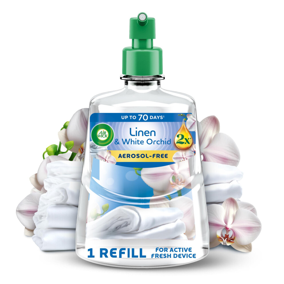 Air Wick Linen & White Orchid Aerosol-Free, 228ml - Image 2