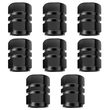 8PCS Aluminum Valve Caps, Metal Wheel Dust Caps with Gasket, for Motorbike, Trucks, Bike, Electric Scooter, SUV