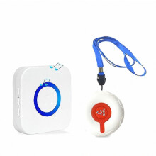 Wireless Rechargeable Personal Alarm System for Elderly, Patients & Children with Emergency Call Button and 400m Range