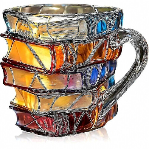 Mug à café coloré en forme de livre