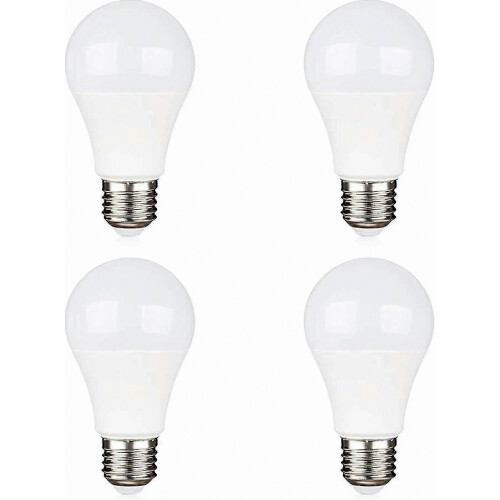 12v E27 9w Cool White 6000k Halogen Equivalent 75w, Ac Dc 12 Volt 24 Volt E27 Led 4 Pack