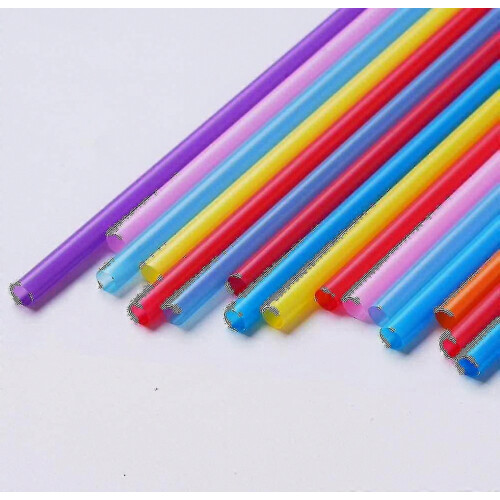 300 Pcs Colorful Plastic Long Disposable Drinking Straws 1